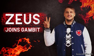 Zeus - новый капитан Gambit CS:GO